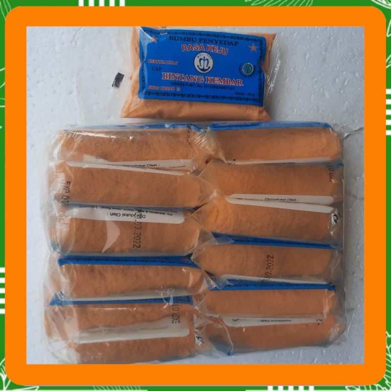 

1 pack Bumbu tabur keju merk bintang kembar isi 12. 600 gram harga Best Seller