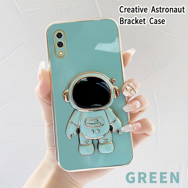 SOMYEE Stand Casing Hp For Vivo V11 Pro Holder Case Braket Astronot Dudukan Soft case Pelapisan Sili