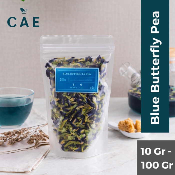 

Bunga Telang Organik Teh Biru Blue Butterfly Pea Flower Tea 10-100gr