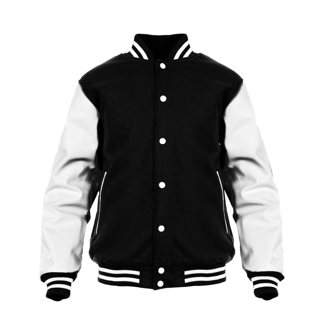 The Rolling Stones - Tour 78 Black/White Varsity Jacket