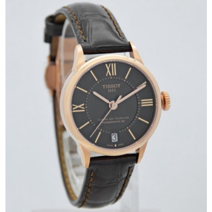 TISSOT TT099.207.36.448.00 - JAM TANGAN WANITA ORIGINAL- BROWN Vs