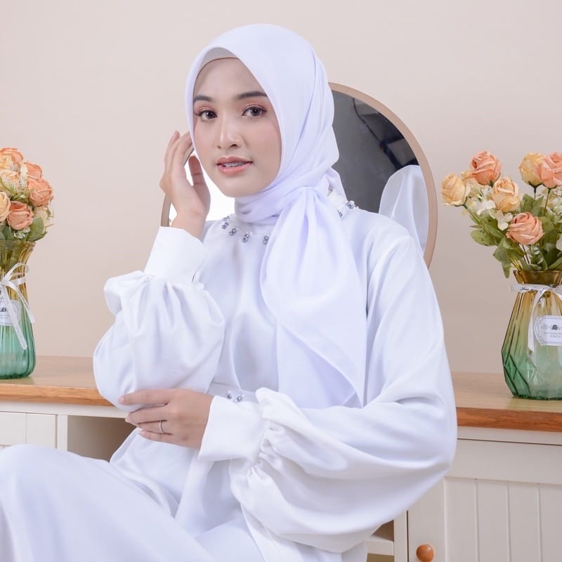 Hijab voal | Kerudung Voal Premium | Jilbab segi empat polos katun voal Paris Premium Kekinian size 