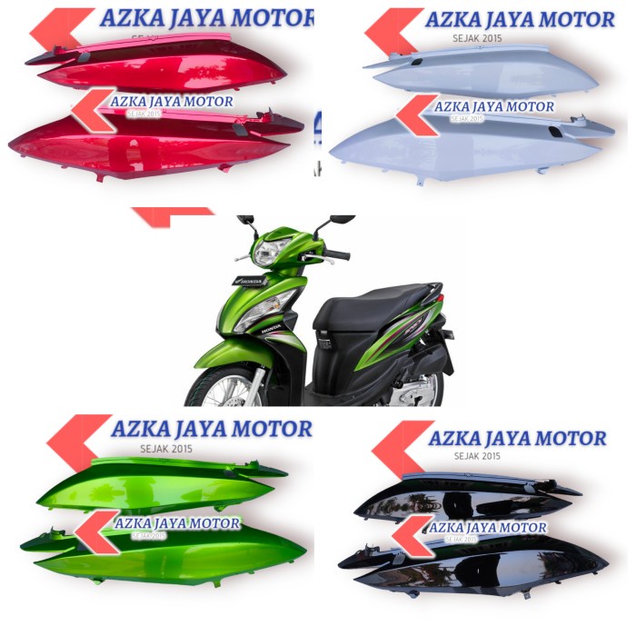 BODY HONDA SPACY MERAH MARUN / BODY BELAKANG SPACY MERAH - PUTIH