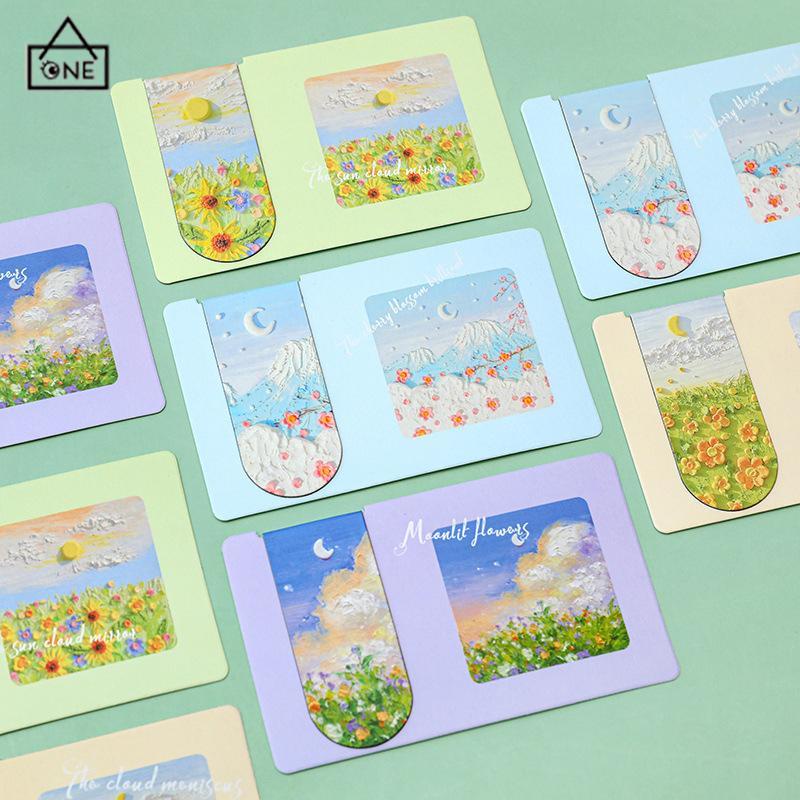 

COD❤️Klip Penanda Magnetik Lukisan Cat Minyak Antik Klip Penanda Magnetik Kreatif-A.one