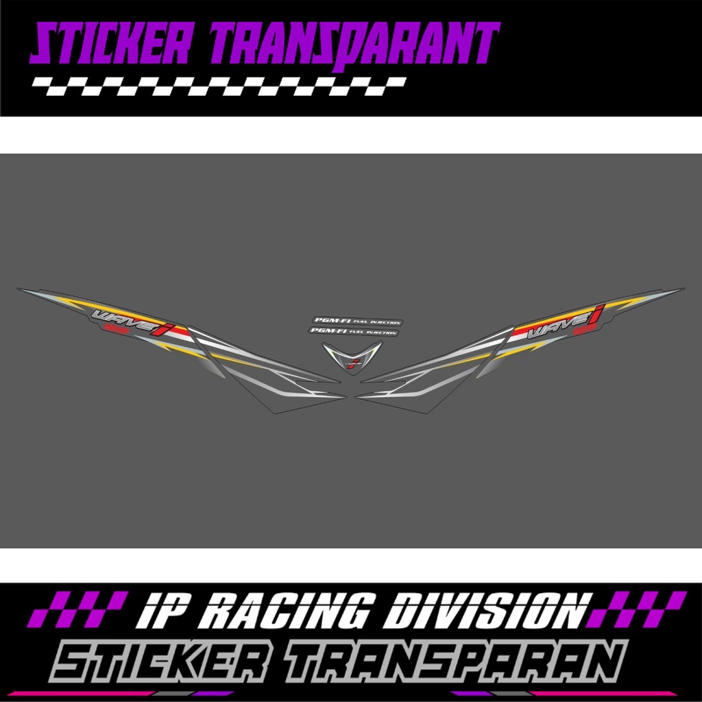 STRIPING TRANSPARAN WAVE 125 SUPRA X 125