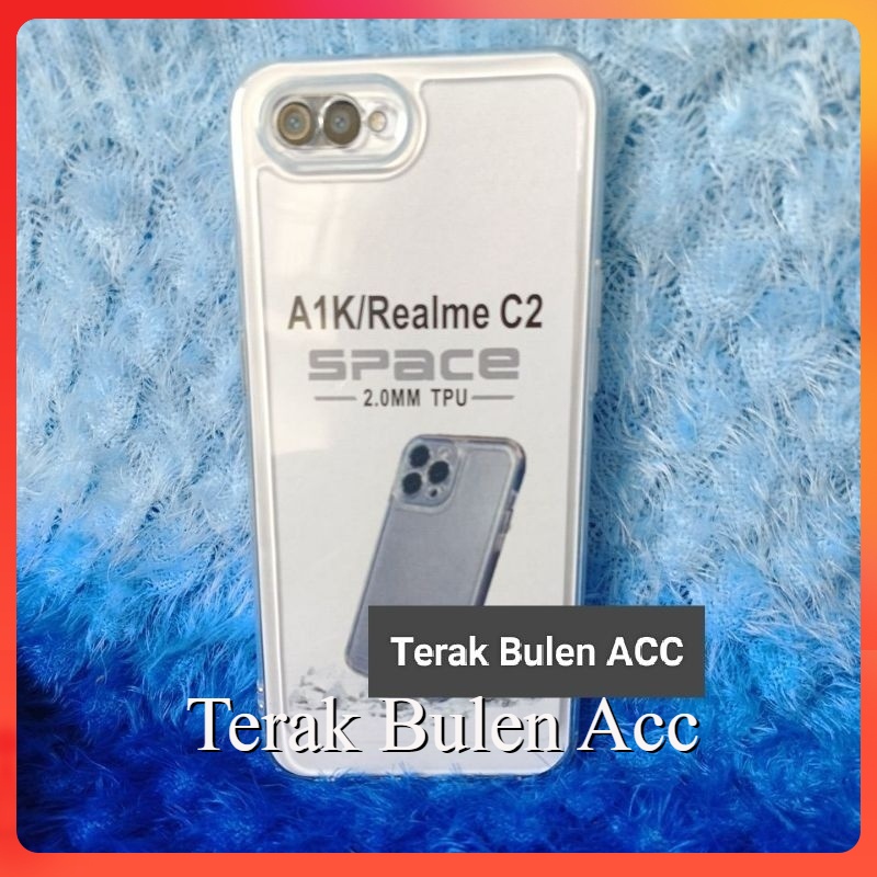 Soft Case Clear Space Bening REALME C2 Casing Transparan