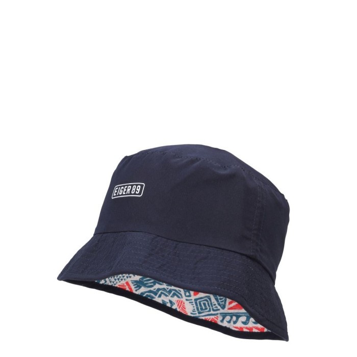PROMO - EIGER ABSTRICKO BUCKET HAT - Navy, L - Sedia topi bucket pria wanita kekinian terbaru viral 