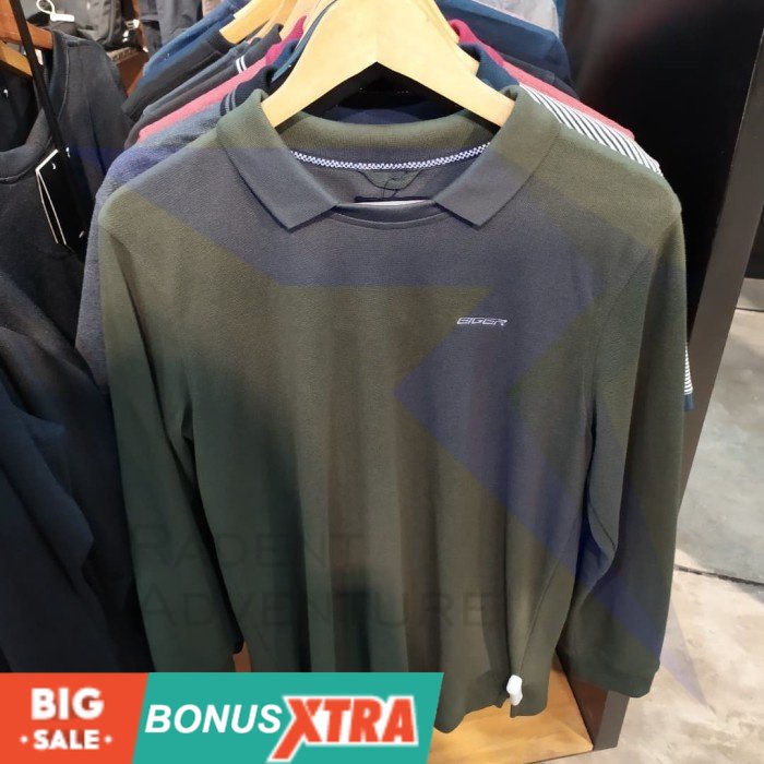 Kaos Polo EIGER1989 Wamba Shirt Olive 91000 6786 Original Cowok Bandung KEREN AWET