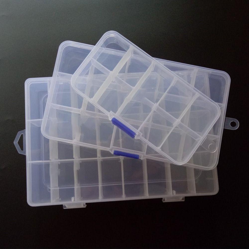 Suyo Kotak Perhiasan Display Jewelry Storage Persegi Panjang Plastik