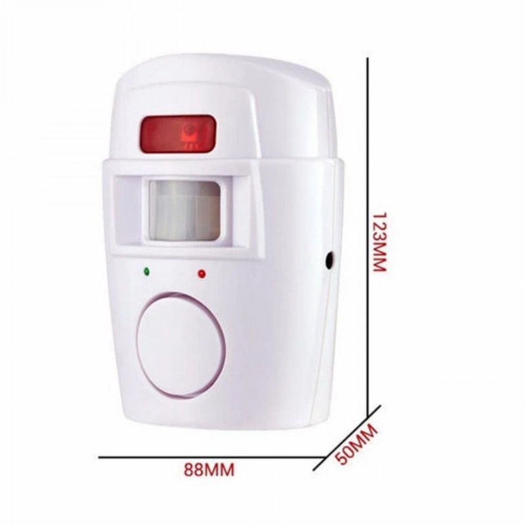 EMASTIFF Alarm Anti Maling Infrared PIR Sensor Gerak 2 Remote - YL105