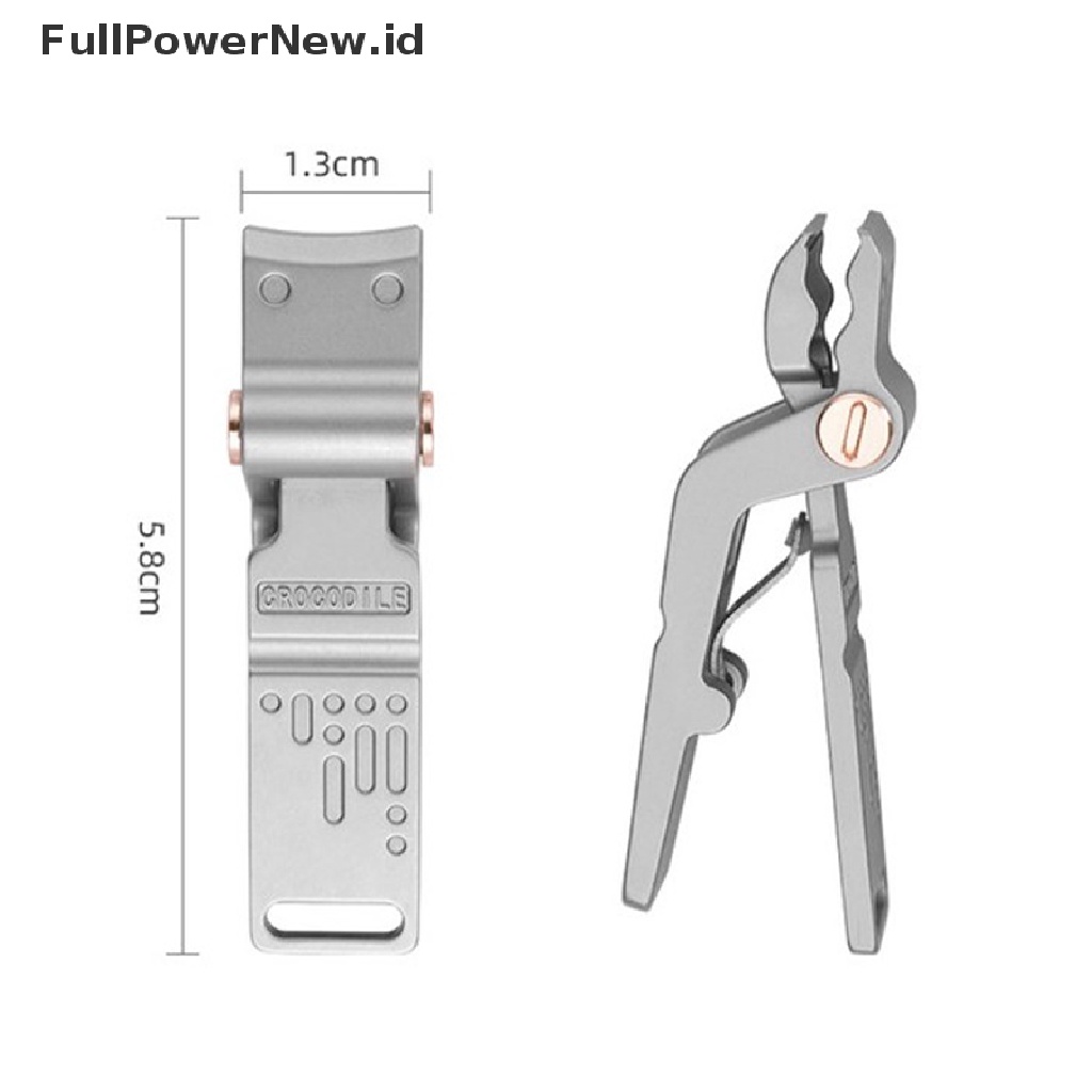 Power Gunting Kuku Rahang Lebar Stainless Steel Manicure Cutter Nails Scissors Tools ID