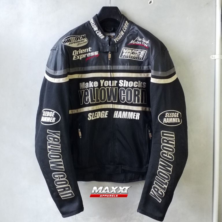 Jaket motor yellow corn - M Rock 1104 BB ( 65kg - 70kg)