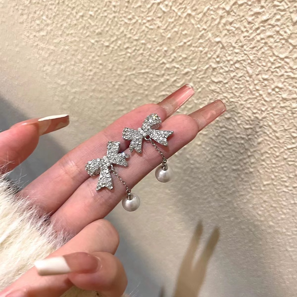 S925 Anting Mutiara Kecil Sederhana Korea2023Anting Baru Indah Dan Serbaguna Anting Kompak Kecil
