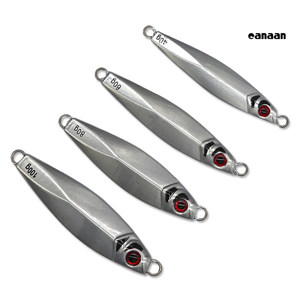 Cnn-40/60 /80/100g Umpan Keras 3D Simulasi Fisheye Segitiga Angling Logam Umpan Jalan Plat Besi Bare Fishing Bait Outdoor Memancing