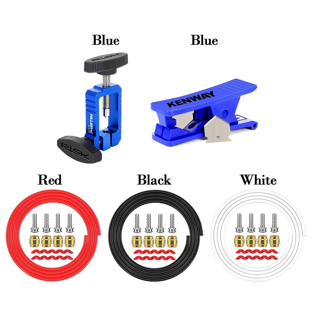 R-FLOWER Kabel Selang Rem Hitam Merah Putih Tabung Oli Sepeda MTB Hidrolik