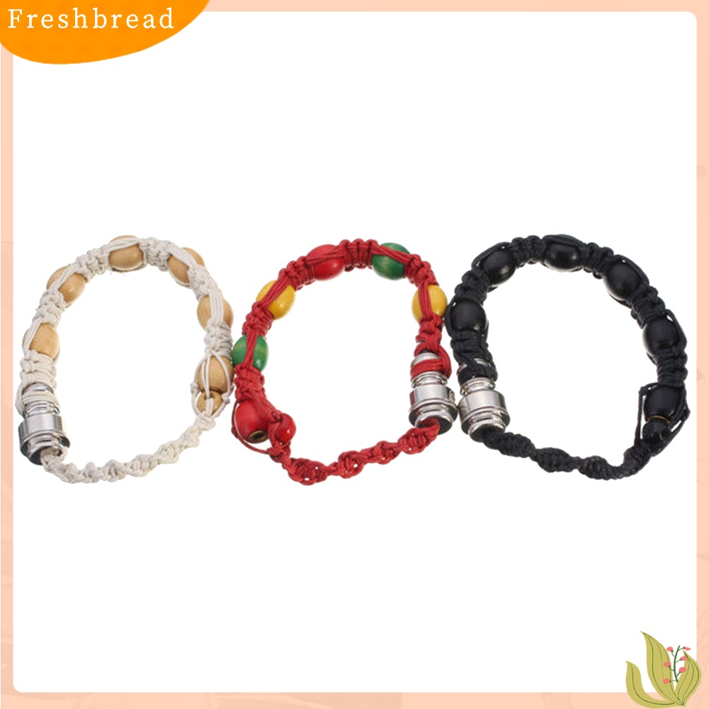 &lt; Freshbread &gt; Fashion Unisex Knotting Manik-Manik Pipa Tembakau Handwoven Gelang Bangle Perhiasan