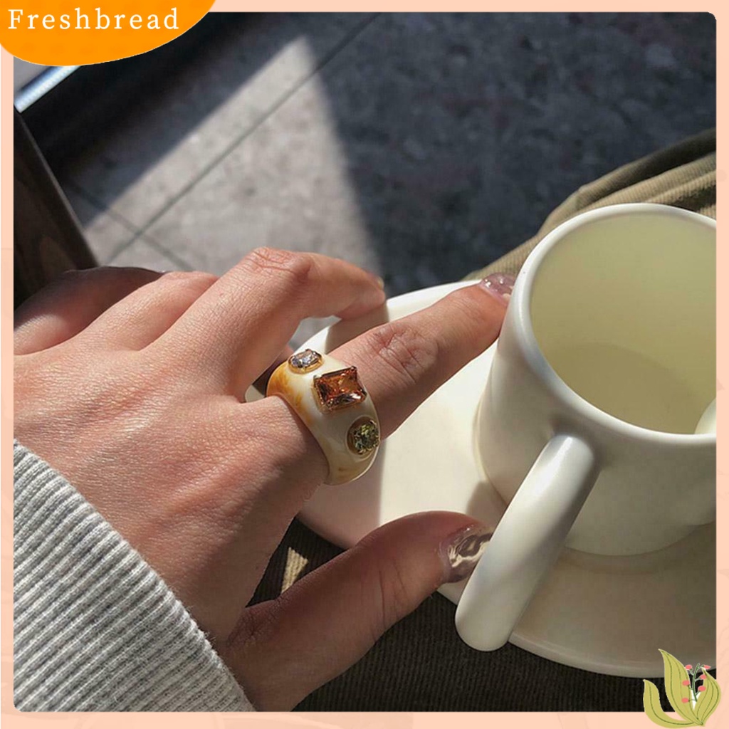 &lt; Freshbread &gt; Ladies Cincin Jari Akrilik Berlian Imitasi Band Wanita Gadis Pesta Hadiah Perhiasan Dekorasi