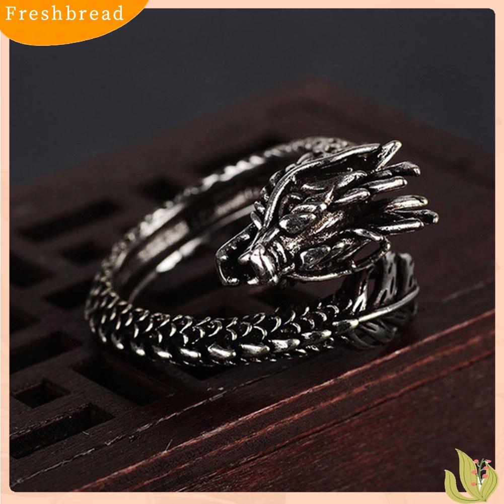 &lt; Freshbread &gt; Punk Pria Cina Pembukaan Yang Dapat Disesuaikan Jari Cincin Cosplay Perhiasan Hadiah