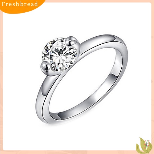 &lt; Freshbread &gt; Fashion Wanita Paduan Band Berlian Imitasi Dekorasi Jari Cincin Perhiasan Charms Hadiah