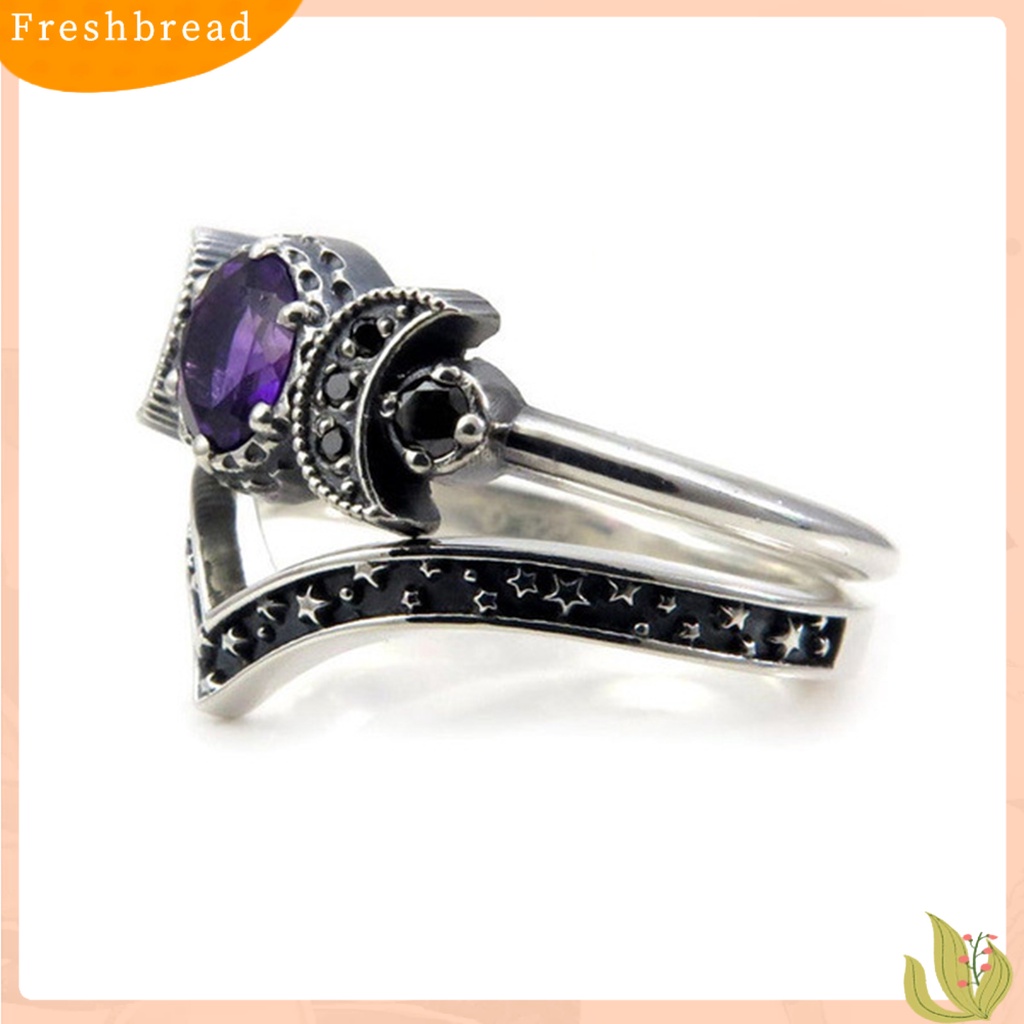 &lt; Freshbread &gt; Lady Finger Ring Hecate Style Indah 2warna Berlian Imitasi Female Ring Untuk Pernikahan