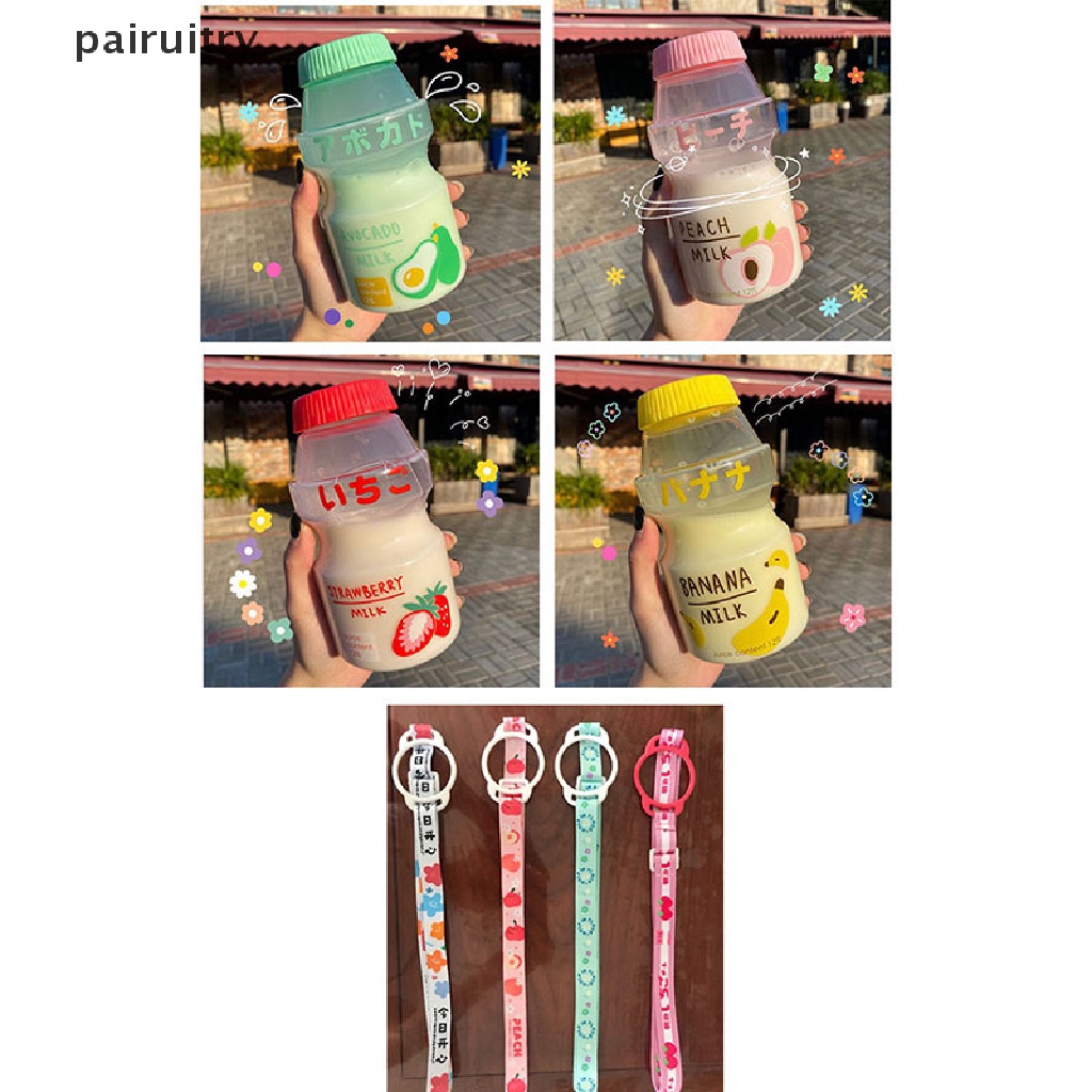 Prt 480ml Botol Air Minum Plastik Bentuk Kawaii Lucu Milk Shaker Bottle PRT