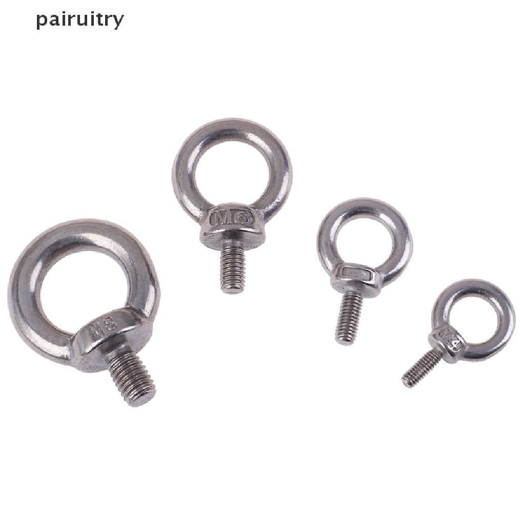 Prt 1pc304lubang Ring Loop Sekrup Mata Lifg Laut Bahan Stainless Steel Untuk Eyebolt PRT