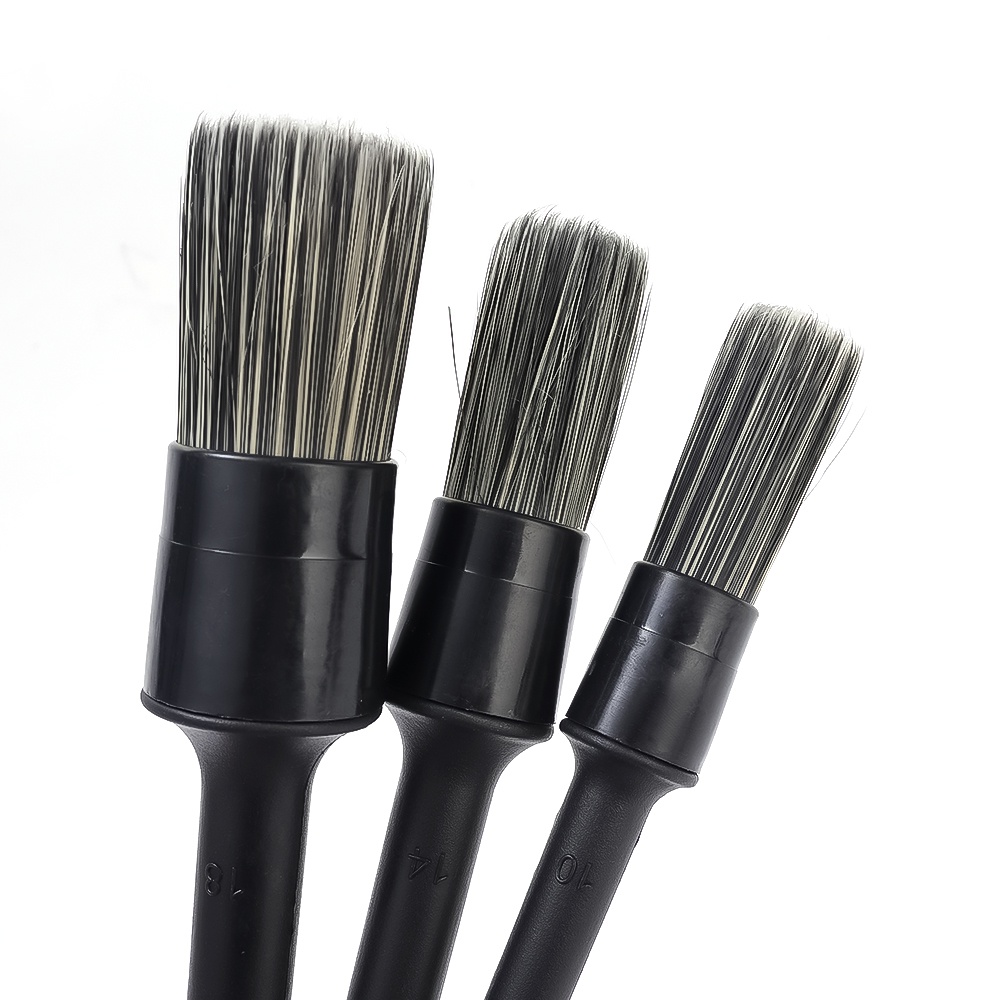 3pcs/set Sikat Detailing Mobil Gaps Duster Brush Alat Pembersih Otomatis Sikat Detail Interior Otomatis Dash Mobil Lembut Outlet Udara Lubang Angin Kemoceng Brush Anti Gores