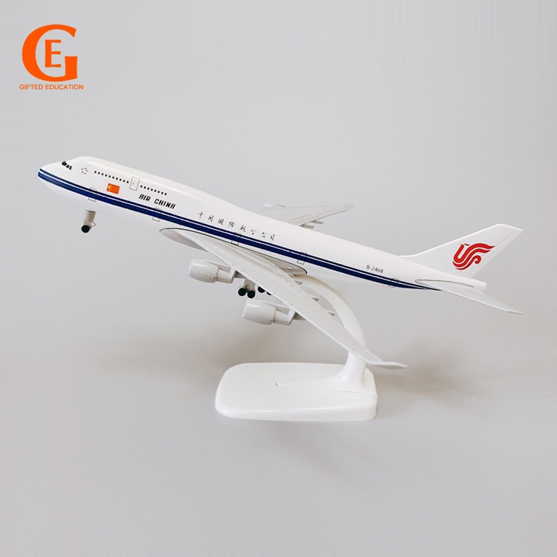 Air China Airlines Boeing 747model Pesawat Diecast Metal B747 Plane Pesawat Mainan Dengan Landing Gear