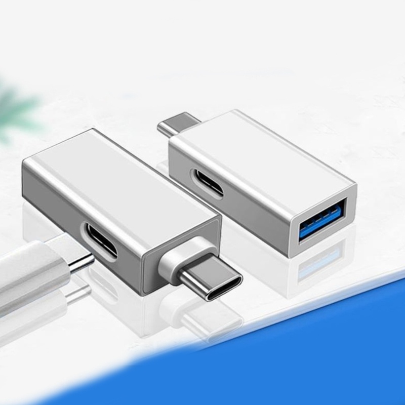 Zzz Adaptor USB C Tipe C Ke Usb3 0 Konektor Adaptor Dengan Port Charging OTG Adapter Untuk Ponsel Tablet Mouse Keyboard