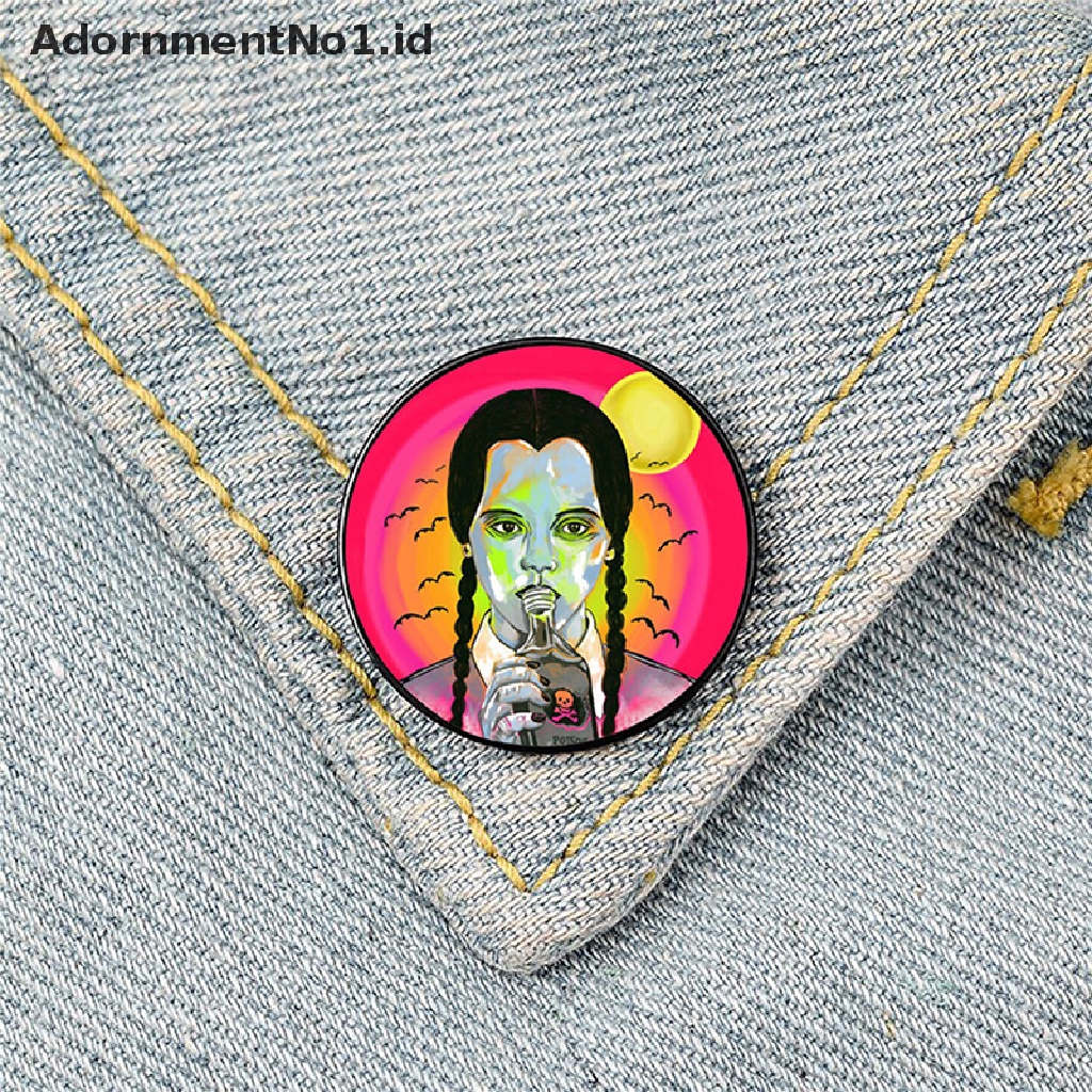 [AdornmentNo1] Rabu Bros Enamel Pin Untuk Wanita Gadis Bros Baju Kerah Guru Tote Bag Ransel Lencana Pin Aksesoris Perhiasan [ID]