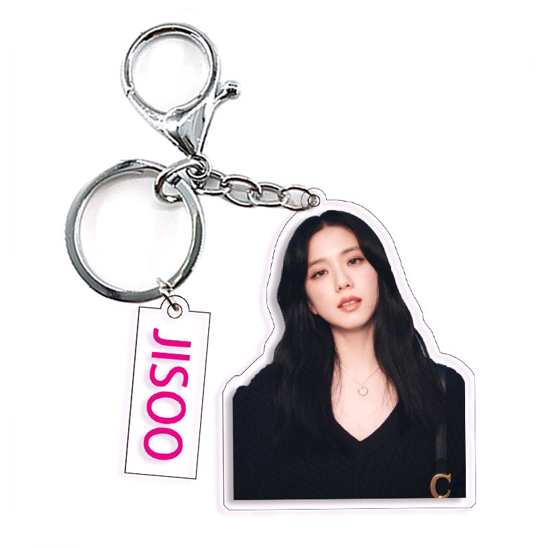 1pcs Korea Blackpink Gantungan Kunci Acrylic Mungil JINNIE JISOO LISA ROSE BP Karakter Liontin Untuk Festival Perempuan Dewasa Blackpink