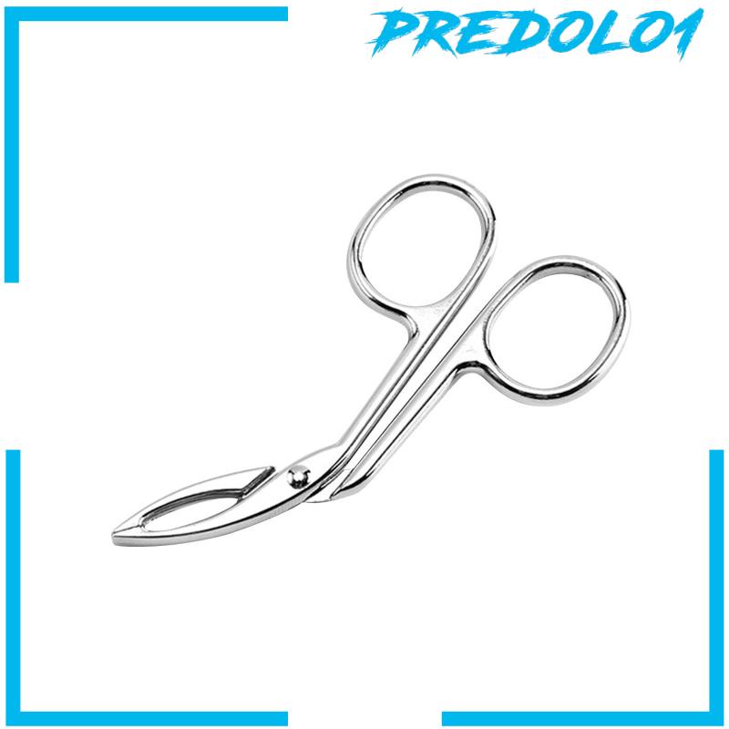 [Predolo1] Pinset Alis Gunting Gagang Pegangan Nyaman Flat Tip Tweezer Trimming