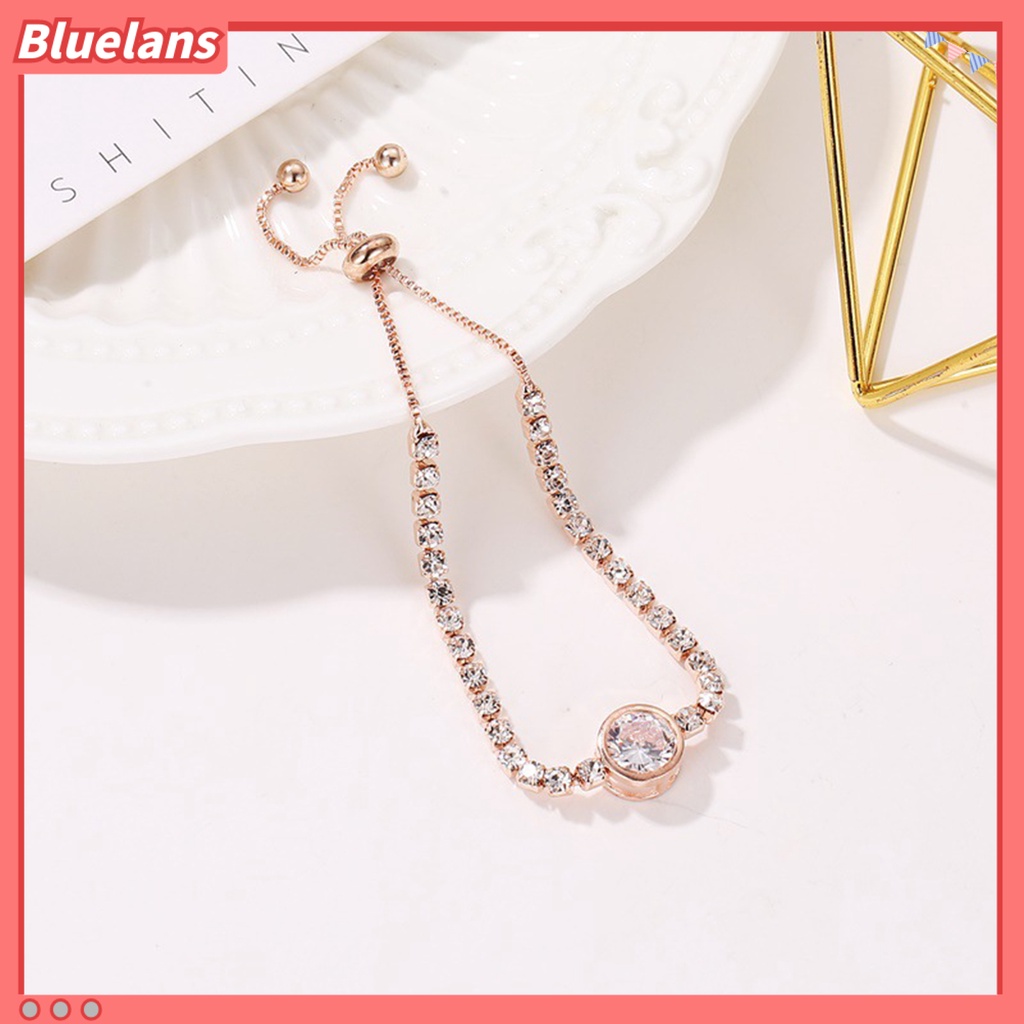 {In Stock} Gelang Wanita Hati Cubic Zirconia Perhiasan Bersinar Gaya Korea Bangle Untuk Pesta