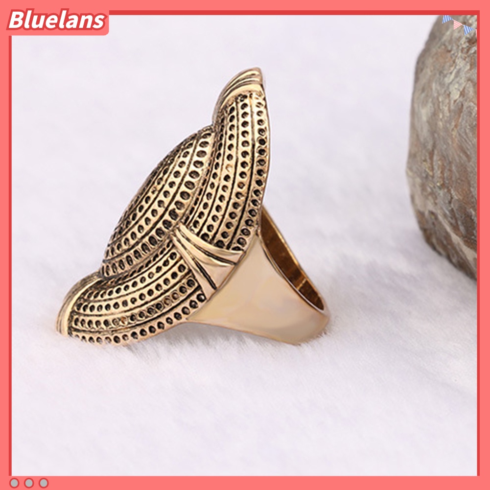 {In Stock} Kreatif Berlebihan Mesh Desain Lubang Paduan Jari Cincin Pria Wanita Perhiasan Hadiah