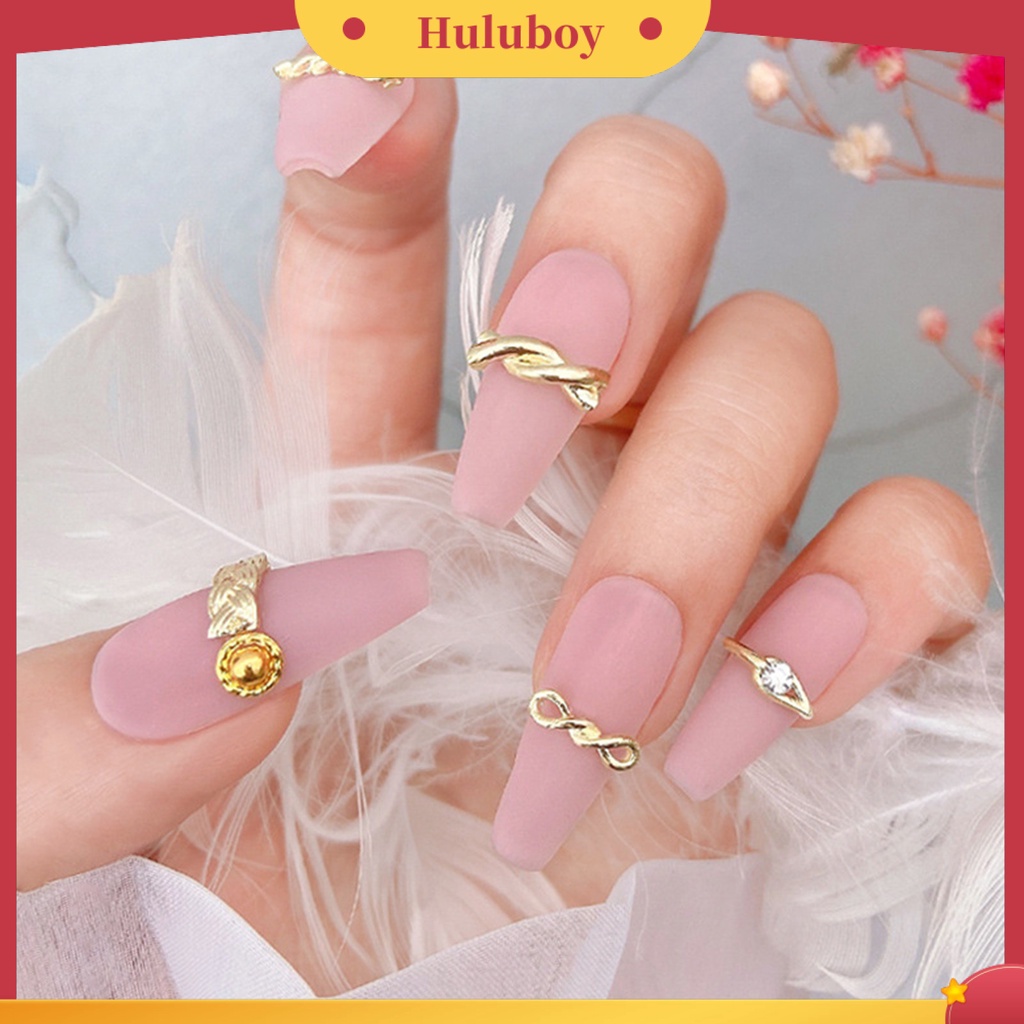 {In Stock} 20Pcs Dekorasi Kuku Bentuk Indah Paduan Tahan Karat Serbaguna 3D Kuku Pesona DIY Manicures Desain Perlengkapan Kecantikan