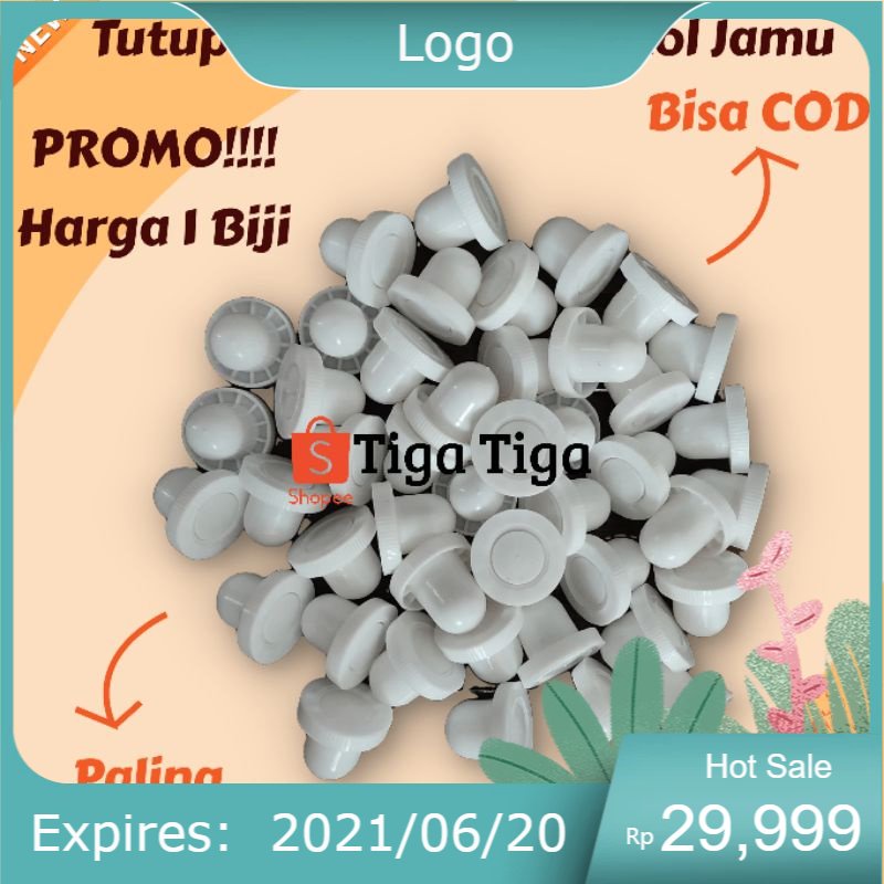 Tutup Botol Plastik untuk botol bensin / botol jamu 1 liter Baru