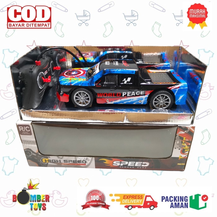 MAINAN ANAK MOBIL RC REMOTE CONTROL RACING CAR BATERAI CHARGE SPEED