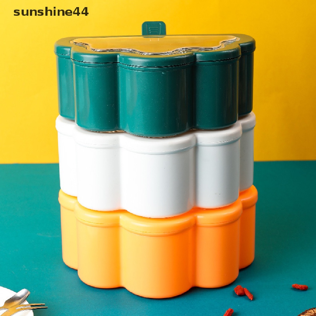 Sunshine Kotak Bumbu Merica Gula Mangkok Spice Shaker Storage Jar Wadah Gadget ID