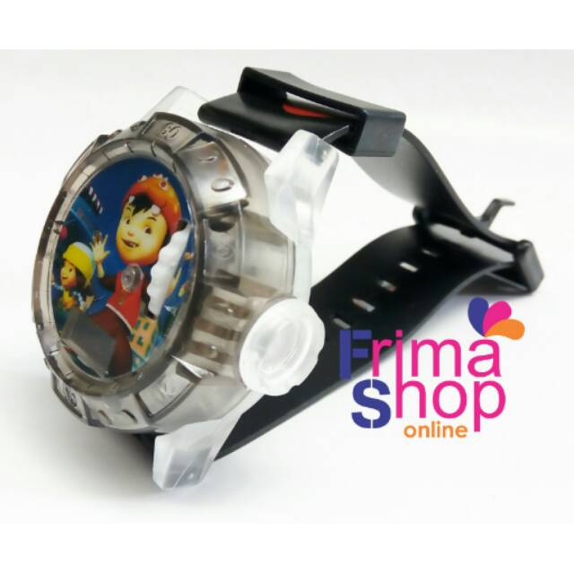 JAM TANGAN ANAK PROYEKTOR BOBOIBOY HITAM