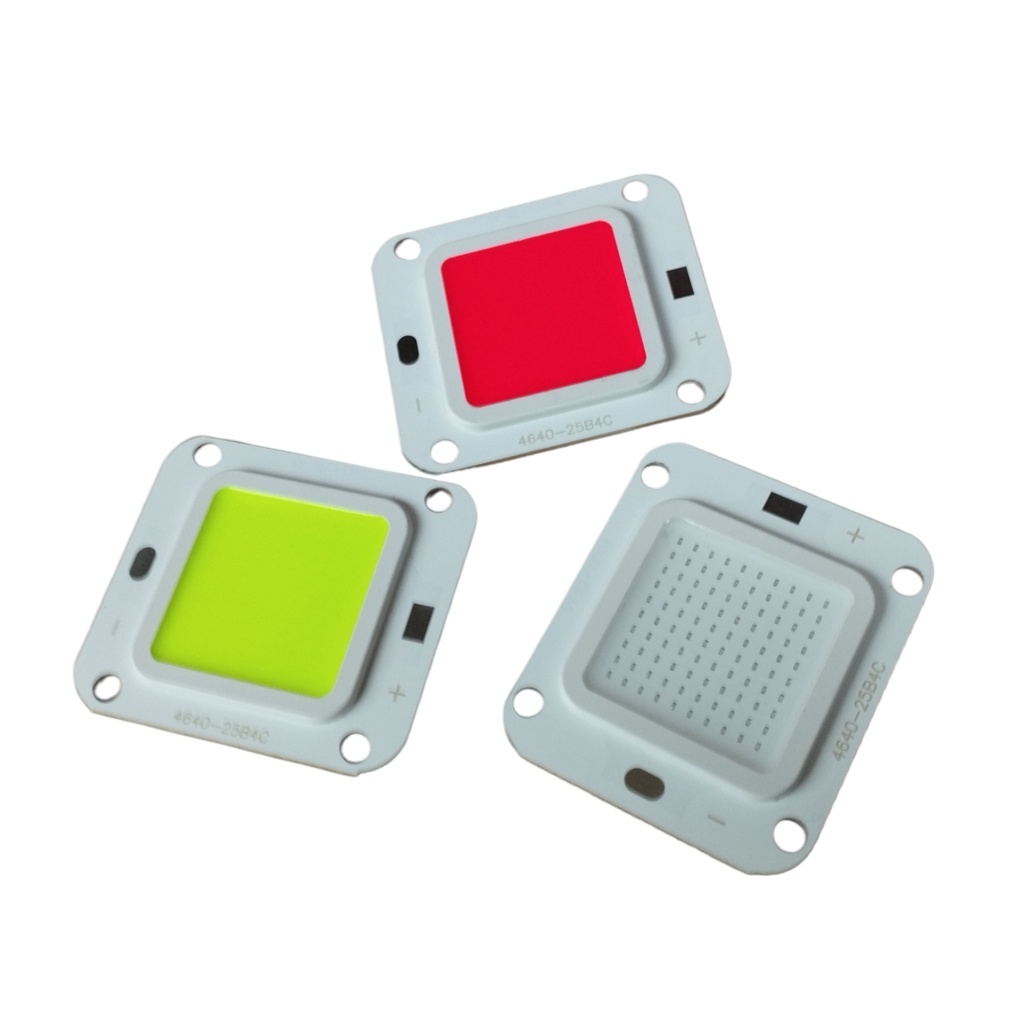 LED COB 50W 12V Warna Merah Hijau Biru - Mata LED 12 Volt Aki Baterai