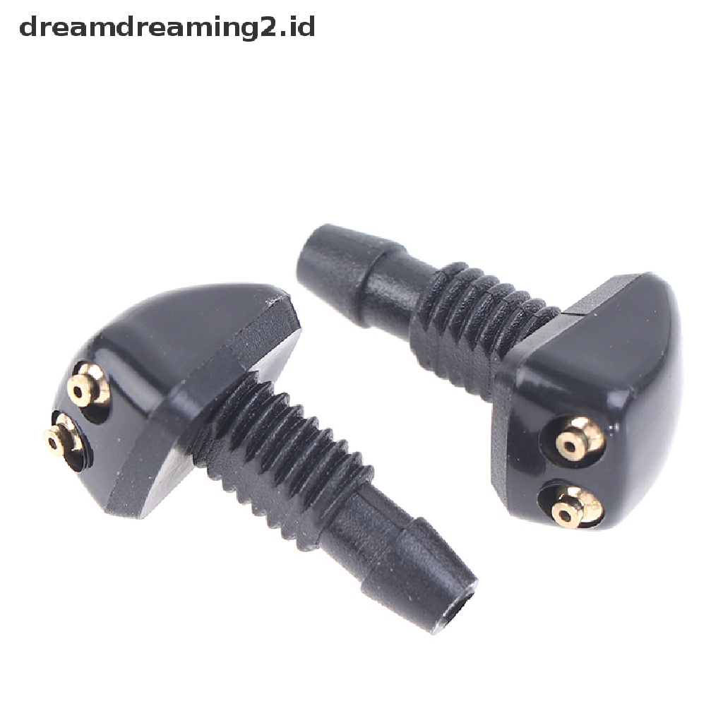 (hot) 2x Nozzle Wiper Mesin Cuci Kaca Depan Universal er Outlet Spout Air//