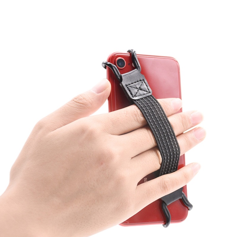 Zzz Universal Smart-Mobile Pad Holder Finger Hold Elastic Band Strap Bracket Kreatif-Anti Jatuh Pegangan Fleksibel St