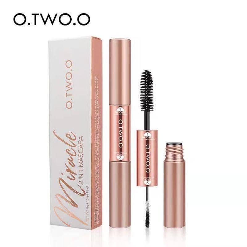 O.TWO.O Miracle Mascara 2 in 1 Silk Fiber Waterproof And Fast Dry 9135 [Emperor]