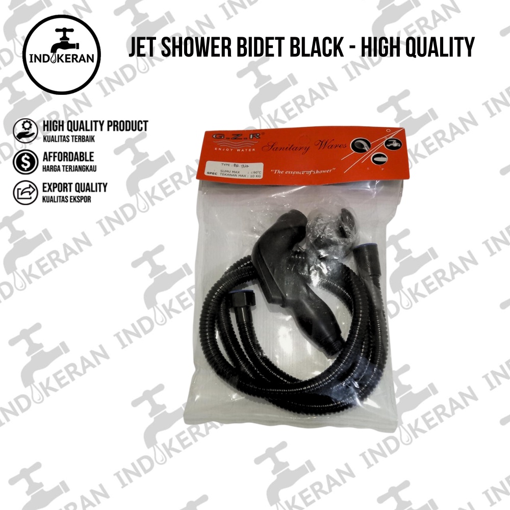 INDOKERAN - Jet Shower Bidet Black - High Quality