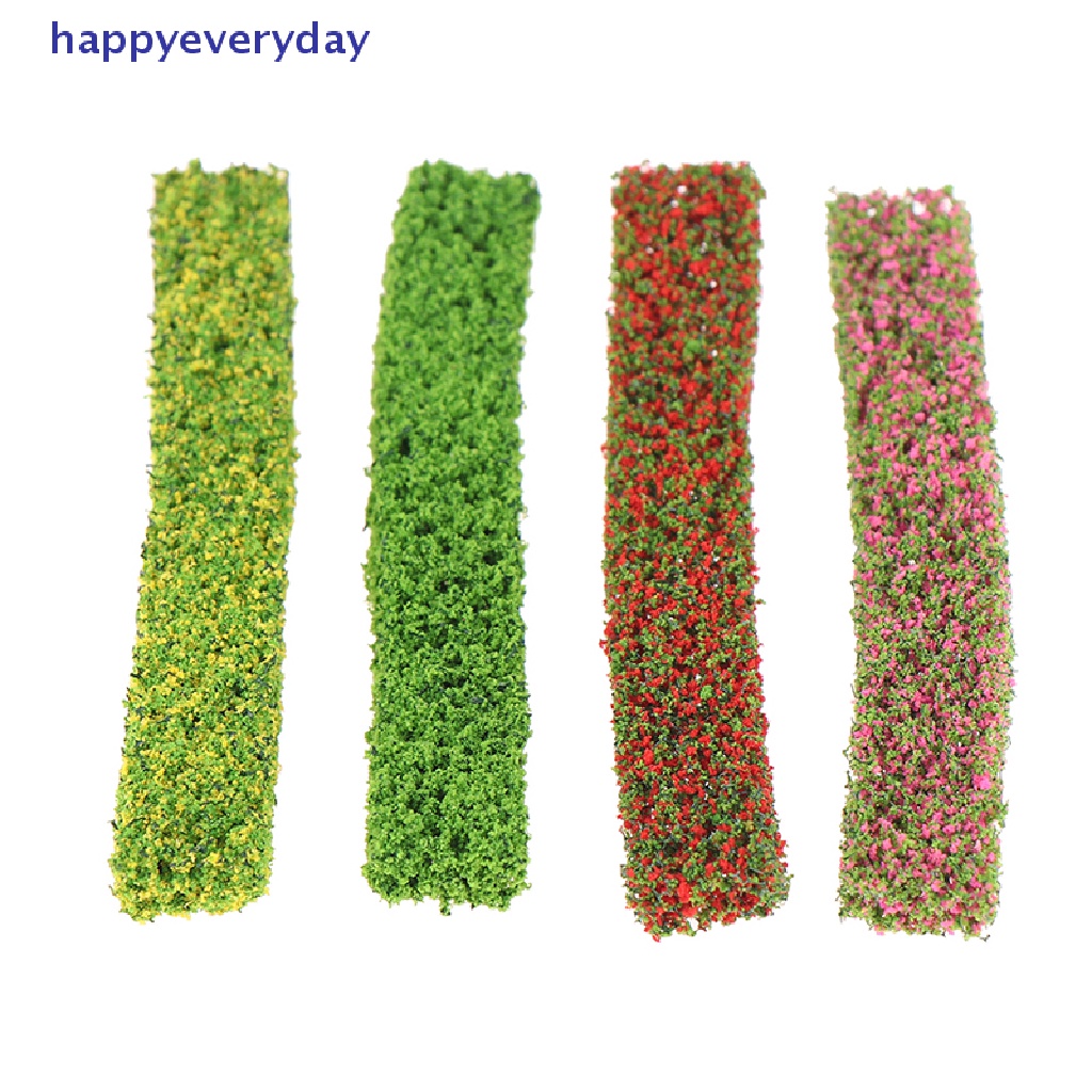 [happy] 2pcs Strip Perdu Meja Pasir Hijau Miniatur Model Simulasi Pagar Rumput DIY [ID]