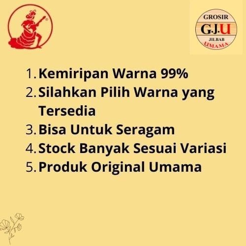 Jilbab Pilih Motif Warna Luxury Motif Metal LOGO UM GOLD Umama scarf 110x110cm PART2