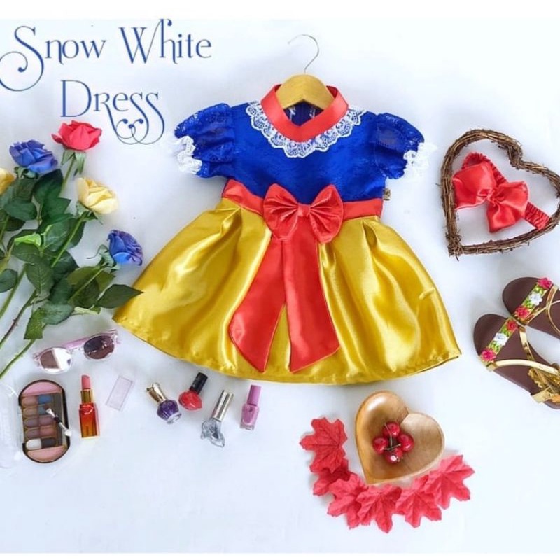 BAJU SNOW WHITE / NEWBORN & ANAK / KOSTUM DRESS SNOW WHITE