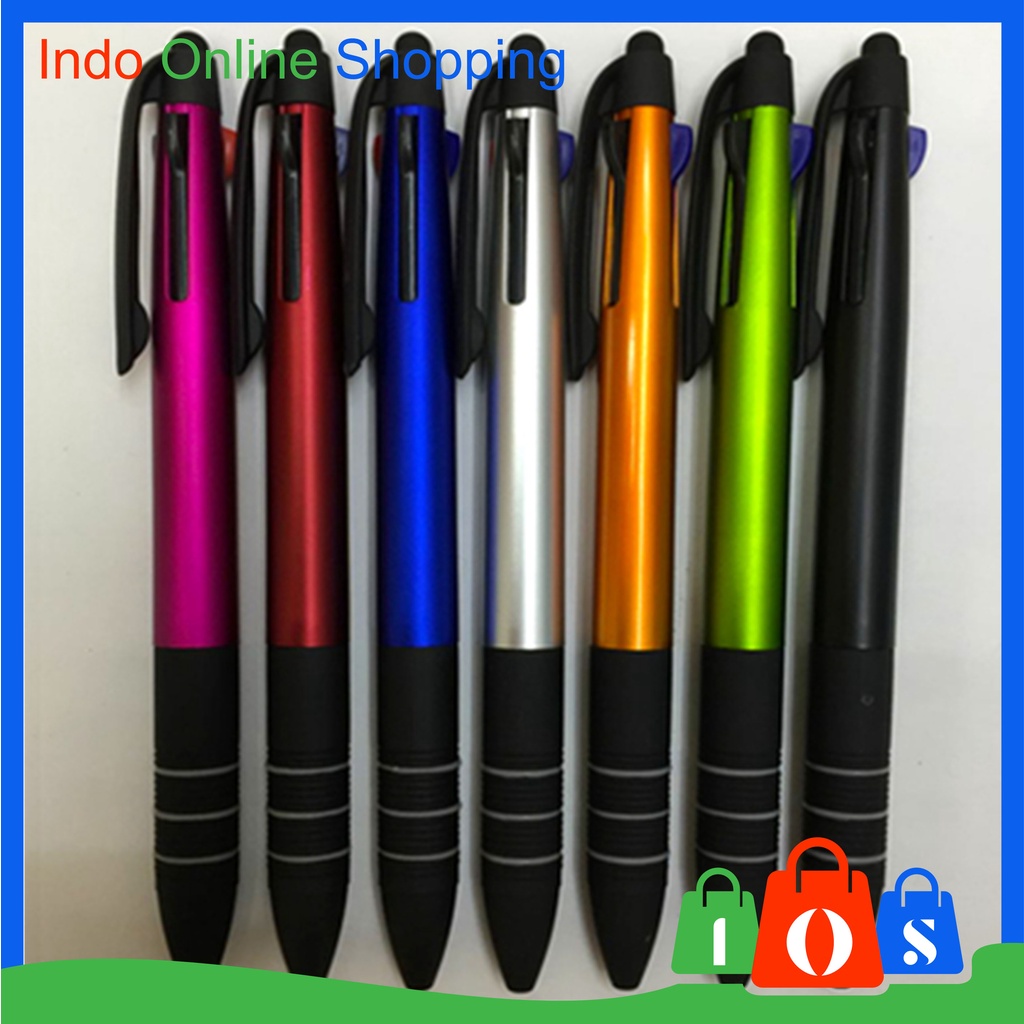 

IOS 592 Pulpen 3 in 1 Three Color Ballpoint Pen Pulpen 3 Warna Import COD
