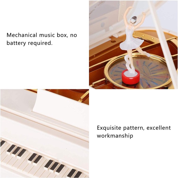 Pajangan Kotak Musik Music Box Piano Ballerina The Classical Piano