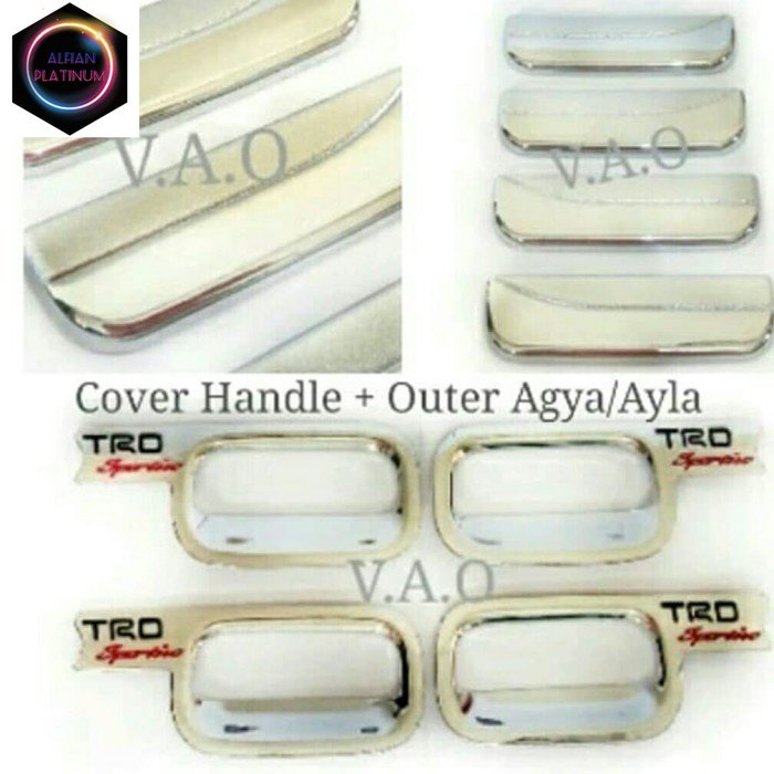 Paket Outer Cover Handle Agya Dan Ayla Trd Sportivo Variasi Mobil